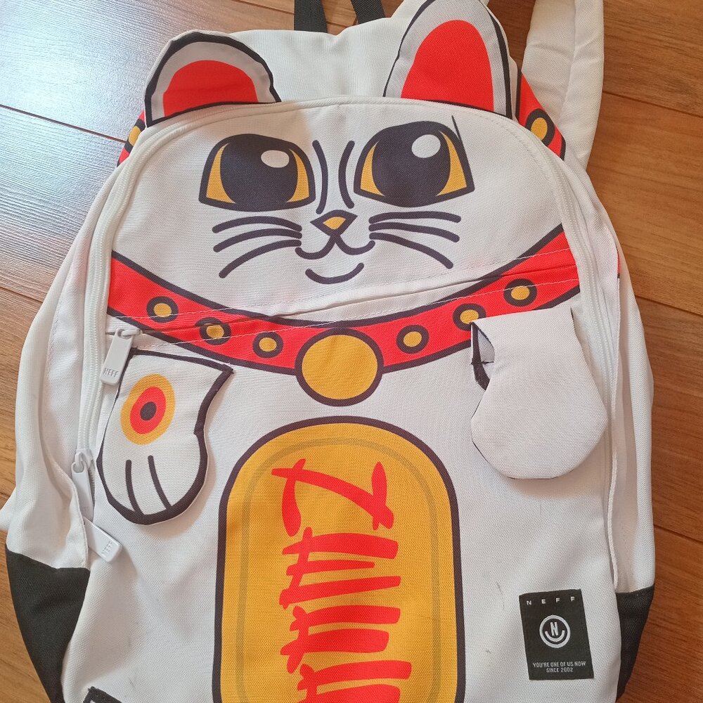 Maneki Neko Lucky Cat Backpack